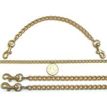 2.5 mm Gold Clip-On Replacement Shoulder Bag Purse Clutch Pouch Chain Strap