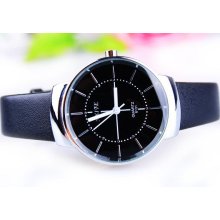 2013 Fashion Mature Men Watch.quartz Movement. Leather Strap. Multic