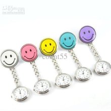 20pcs/lot Hang Nurse Watch,pocket Watch Fashion Smile Face Nurse Cli