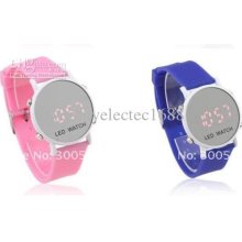 50pcs Led Mirror Watch Sport Jelly Watches Silicone Led Digital Watc