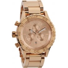 A037-1897 Nixon Ladies 42-20 Chrono All Rose Gold Watch