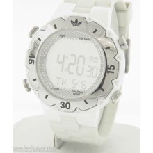 Adidas Women's Adh1768 Wooster White Rubber Strap Digital Quartz Watch