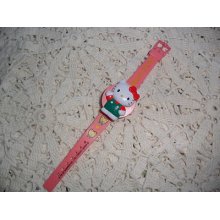 Adorable Pink Vintage Hello Kitty Watch Just Too Cute Not In Working Condition