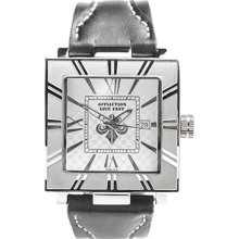 Affliction - STEEL/SILVER UNISEX LRG SQUARE WATCH by Affliction, OS