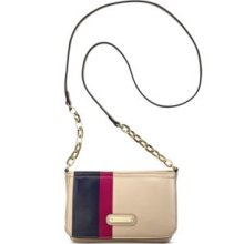 Anne Klein Beige/Admiral/Pomme Geo Clash Crossbody