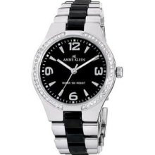 Anne Klein Swarovski Crystal Ceramic Ladies Watch 10-9119BKSV