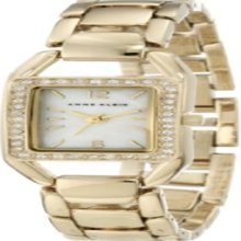 Anne Klein Womens 10/9840MPGB Swarovski Crystal Accented Gold-Tone