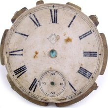 Ansonia Clock Co. Pocket Dollar Watch Dial Only For Parts