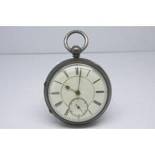 Antique C.1899 E Wise Manchester Sterling Silver Pocket Watch Nice Case & Dial