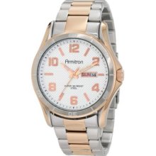 Armitron Men's 20/4771svrg Rosegold- Tone Stainless Ste