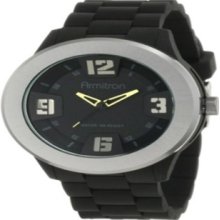 Armitron Mens 20/4826GMBK Analog Sport Black Silicone Resin Strap