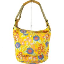 Auth Chanel Yellow Canvas Shoulder Tote Bag Multi-color Cc Logos Vintage Bt02752