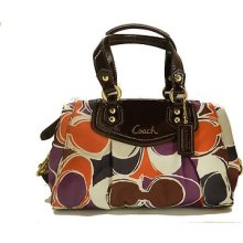 Authentic Coach Ashley Hand Drawn Scarf Print Convertible Satchel ...