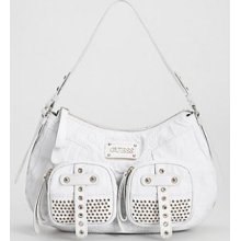 Authentic Guess Expression Small Hobo Bag White