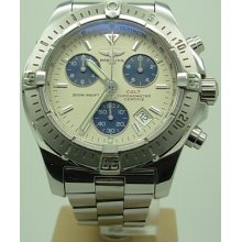 Authentic S.steel Breitling Colt 200 M Chronograph Men Watch Ref A73380