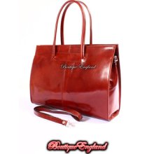 Bagitali R889 Burnished Roma Ladies Italian Designer Leather Bag Handbag Satchel