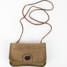 Banana Republic leather crossbody purse / safari pouch bag