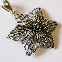 Beautiful Flower Pendant 92.5%sterling Silver