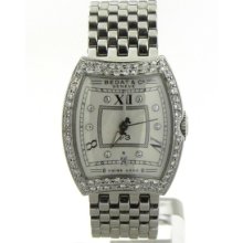 Bedat & Co No. 3 Ladies Ss 1.12 Cts. Diamonds Bezel & White Dial