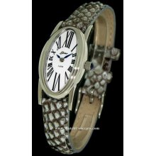 Belair Lady Dress wrist watches: Oval Curved W/ Python Strap a4290w/py