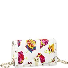 Betsey Johnson Female Fringey Floral Stud Heart Crossbody