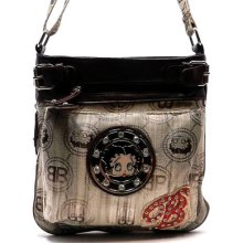 Betty Boop Monogrammed Jacquard Messenger & Cross Body Bag Purse Handbag