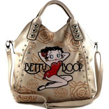 Betty Boop Rhinestone Oversized 2way Satchel Handbag