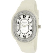 Bianci White Ceramic Watch With Zirconia Bezel 5836l