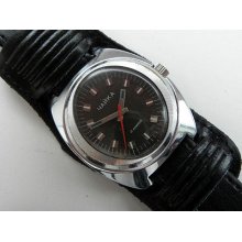 Black Awesome Chaika Eye Watch Cal.2609.h Uglitsch Watch Factory Soviet Russian