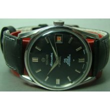 Black Dial Date Vintage Titoni Airmaster Rotomatic Auto Swiss Mens Watch Antique