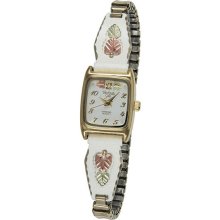 Black Hills Gold Womens White Expansion Band Watch