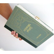 Book Clutch Purse- Wuthering Heights by Emily Bronte- Green