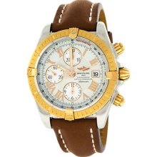 Breitling Chronomat Evolution C13356 Rose Gold Steel Automatic Mens Watch