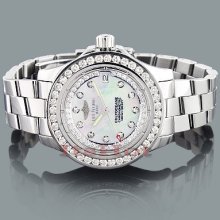 Breitling Colt Oceane Ladies Custom Diamond Watch 2.50ct