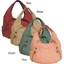 Bueno 'Abedaban' Faux Leather Hobo Bag (Pink)