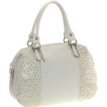 Buxton Daisy Collection Floral & Sequins Accent Satchel Handbag