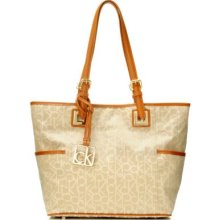 Calvin Klein Handbags Logo Jacquard East/West Tote