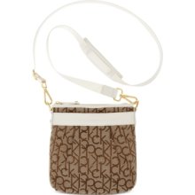 Calvin Klein Hudson Cross-Body Bag - Khaki/Brown/White