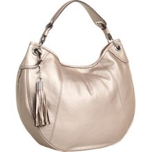 Calvin Klein Key Item Leather Rounded Hobo Hobo Handbags : One Size