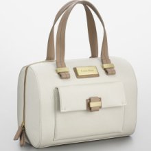 Calvin Klein MariaBox Style Satchel Frosted Mult style no. 36051937 - Leather-Like - Beige - Large