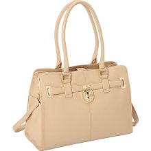 Calvin Klein Modena Leather Tote Nude