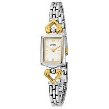 Caravelle Bulova Silver Dial Two Tone Stainless Steel Ladies Watch 45l112 W302