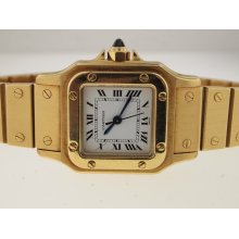 Cartier Ladies 18k Gold Santos Automatic.