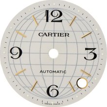 Cartier Pasha Gmt 35 Mm Silver Color Mens Watch Dial