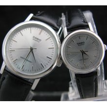 Casio Date Analog Leather Dress Couple Lover Pair Watch Mtp/ Ltp-1095e-7a Gift