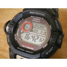 Casio G-shock Gw-9200mbj-1jf Tough Solar Atomic Radio Wave Watch Mat Black