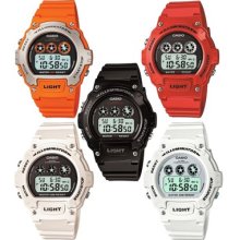 Casio Illuminator Digital Alarm Chronograph Colourful Resin Strap Sports Watches