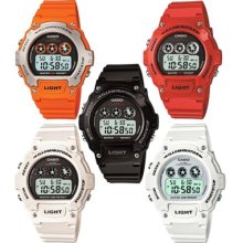 Casio Illuminator Digital Alarm Chronograph Colourful Resin Strap Sports Watches