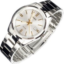 Casio Men's Classic Analog Quartz Silver Dial Date Watch Mtp-1302d-7a2 Mtp1302