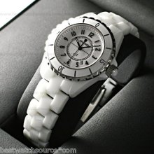 Chanel H0968 J12 White Ceramic 33mm Quartz Box Papers Ret: $5,250